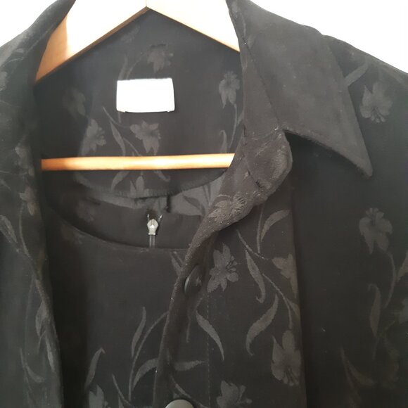 Cleo SZ 10 Black 2 Piece Jacket & Sleeveless Tank Dress - Picture 5 of 15